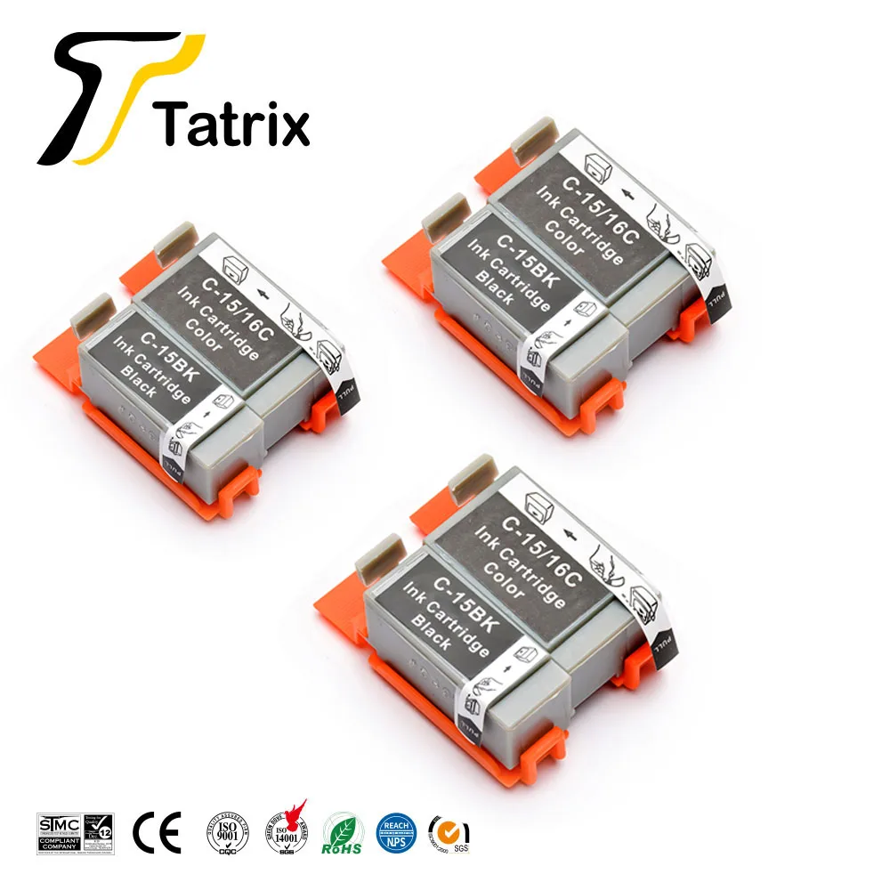 For Canon Bci15 Bk/c Ink Cartridge Compatible For Canon I70/i80 Selphy