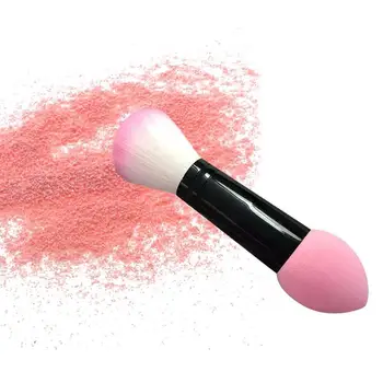 

1pcs Large Foundation Makeup Brushes Nylon Make Up Brushes Two Head Brush Fashion Cosmetic Tools Make Up Powder Tools