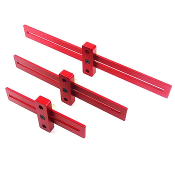 

T type Hole Ruler Woodworking T-Type Hole Ruler Marking Tool For Diy Auxiliary Tool 200/300/400mm Scale Measure Scribing Ruler