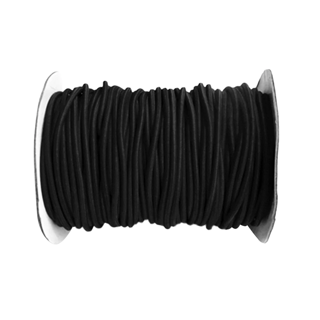 4mm x 10m High Tenacity Elastic Bungee/Shock Cord Tie Down Marine Rope Black