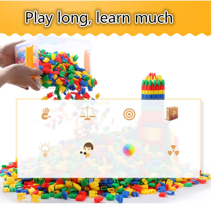 200-1000 шт развивающий интеллект для сборки игрушек, вставные блоки, сделай сам, пулевые строительные блоки, игрушки, развивающие игрушки, оптом для детей