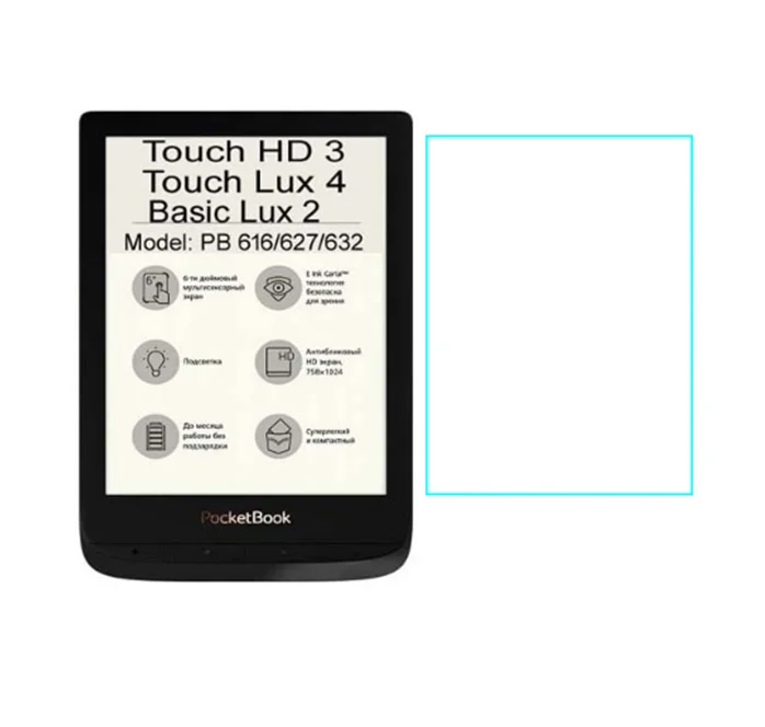 GLIGLE закаленное стекло для Pocketbook 616 627 632 Защитная стеклянная пленка PocketBook Touch Lux