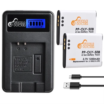 

Li-50B Li50B Li 50B Battery + LCD Charger for Olympus u6010 u6020 Stylus 1010 u 1010 Ricoh CX3 CX4 Pentax XZ-1 SP-800UZ D-Li92.