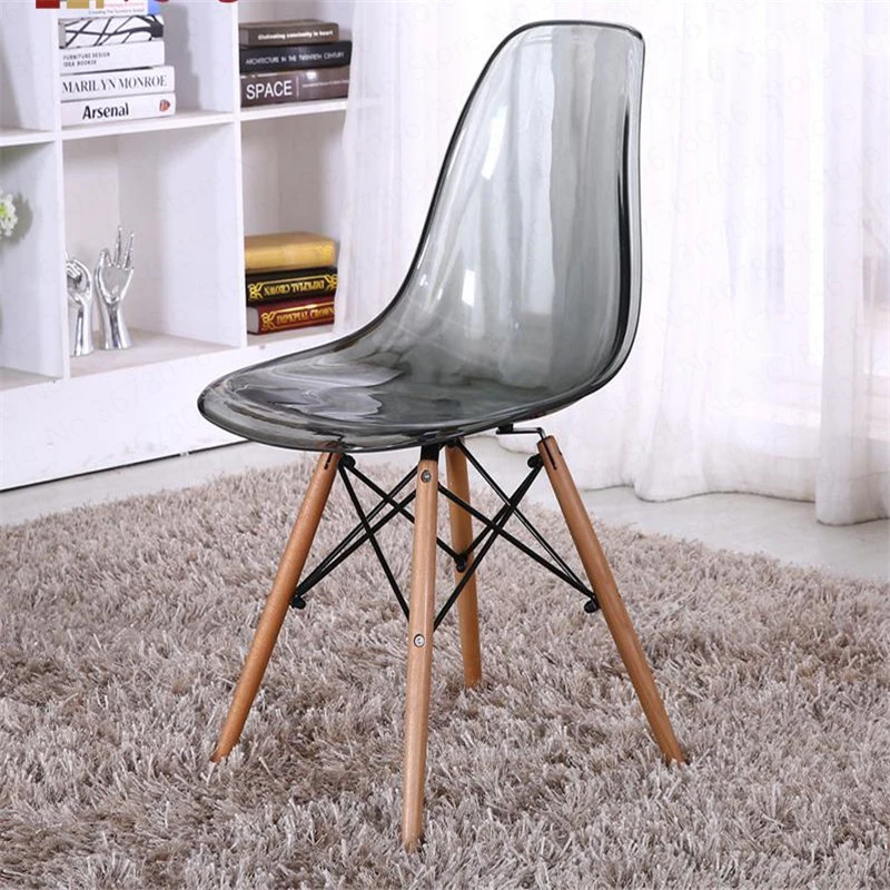 

European Style Dining Chair Simple Modern Crystal Chair Fashion Transparent Chair Creative Office Chair Coffee Shop Chair