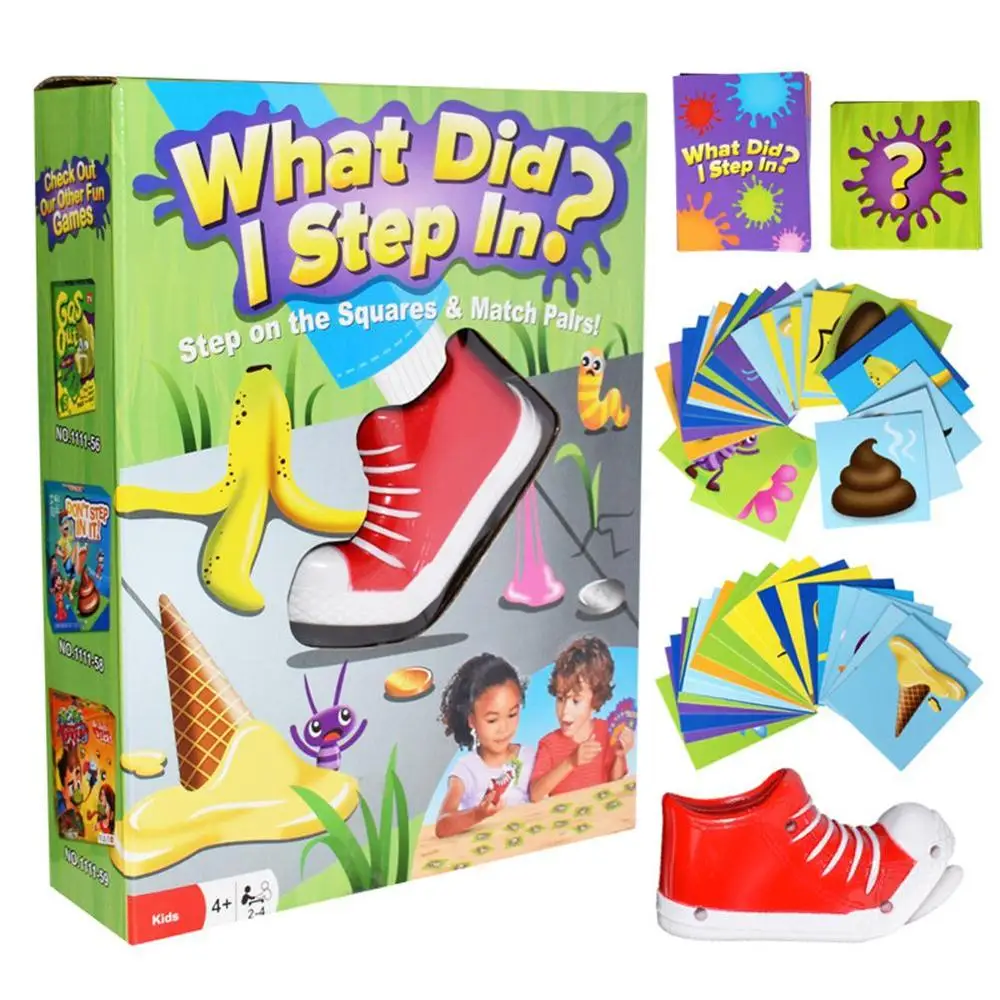 

WHAT DID I STEP IN Interactive Tabletop Game Match Game Toy For Kids Adults