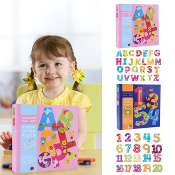 

Kids Alphabet Letter Puzzle Assistant Growth Cognition Parent-Child Interaction Wooden Early Education Math Toys for Children