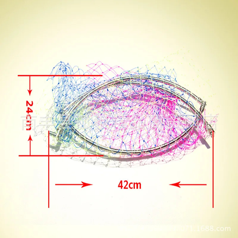 

3.5 Meters Stainless Steel Dip Net 50 Cm Large Size Grille Retractable Positioning Dip Net Copy Fishnet Fishing Net