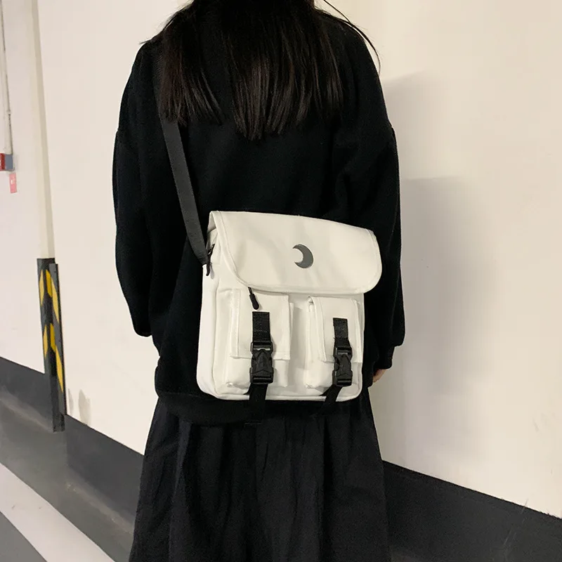 

2020 New Style Harajuku Function Workwear Shoulder Bag Men And Women Korean-style INS Street Snap Shoulder Bag Students Messenge