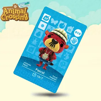 

010 Pascal Animal Crossing Card Amiibo Cards Work for Switch NS 3DS Games