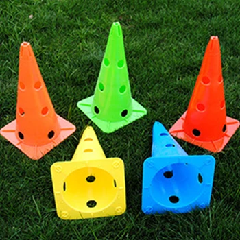 

5 Pcs Sport Marker Football Barrier Stadium Portable Eye-catching Training Cones Eco-friendly Outdoor Rugby Skating Durable