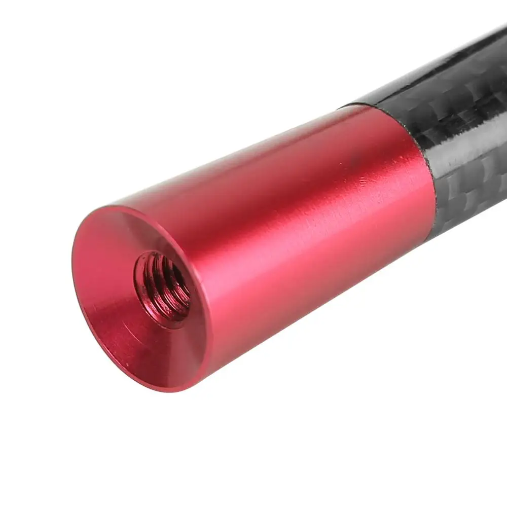 3.5/8cm Universal Car Styling Roof Antenna Carbon Fiber Screw Metal Stubby Mast Antenna Replacement Kit Auto Exterior Parts New