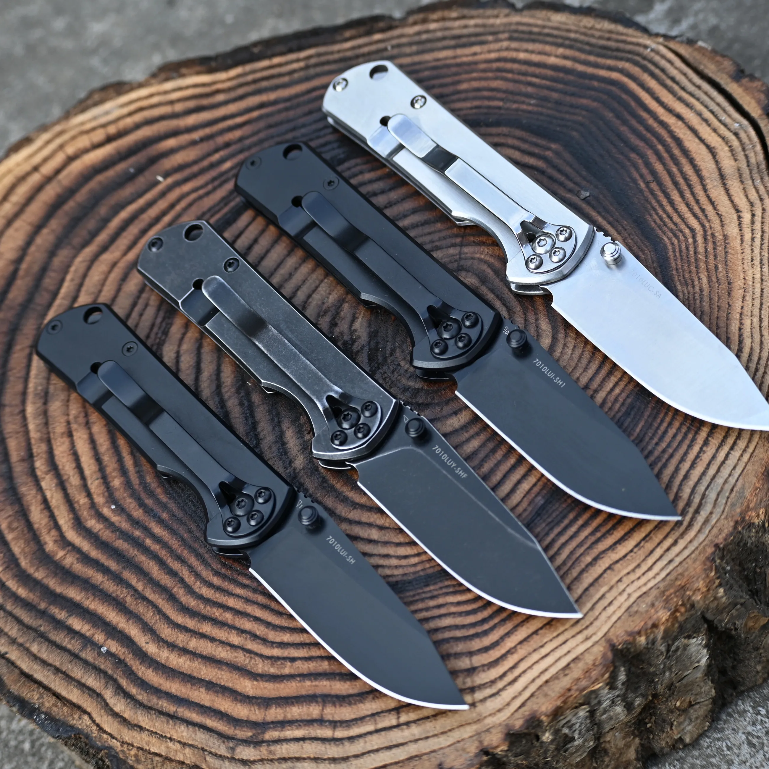 Sanrenmu NEW 7010 8CR14Mov Blade Steel Handle Outdoor Camping Survival Hunting Utility Knife Super Military EDC Pocket Tool 710