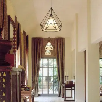 

Dreamlike Pendant Light Hanging Lamp E27 Romantic Bedroom Iron Pendant Light Fashion Chandelier Minimalist Black Pendant Lamp