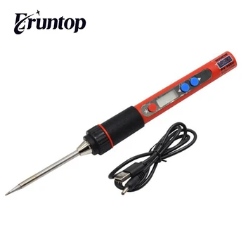 

5V 10W Portable USB Soldering Iron LCD Digital Adjustable Temperature Soldering Gun BAG Welding Rework Repair Tool
