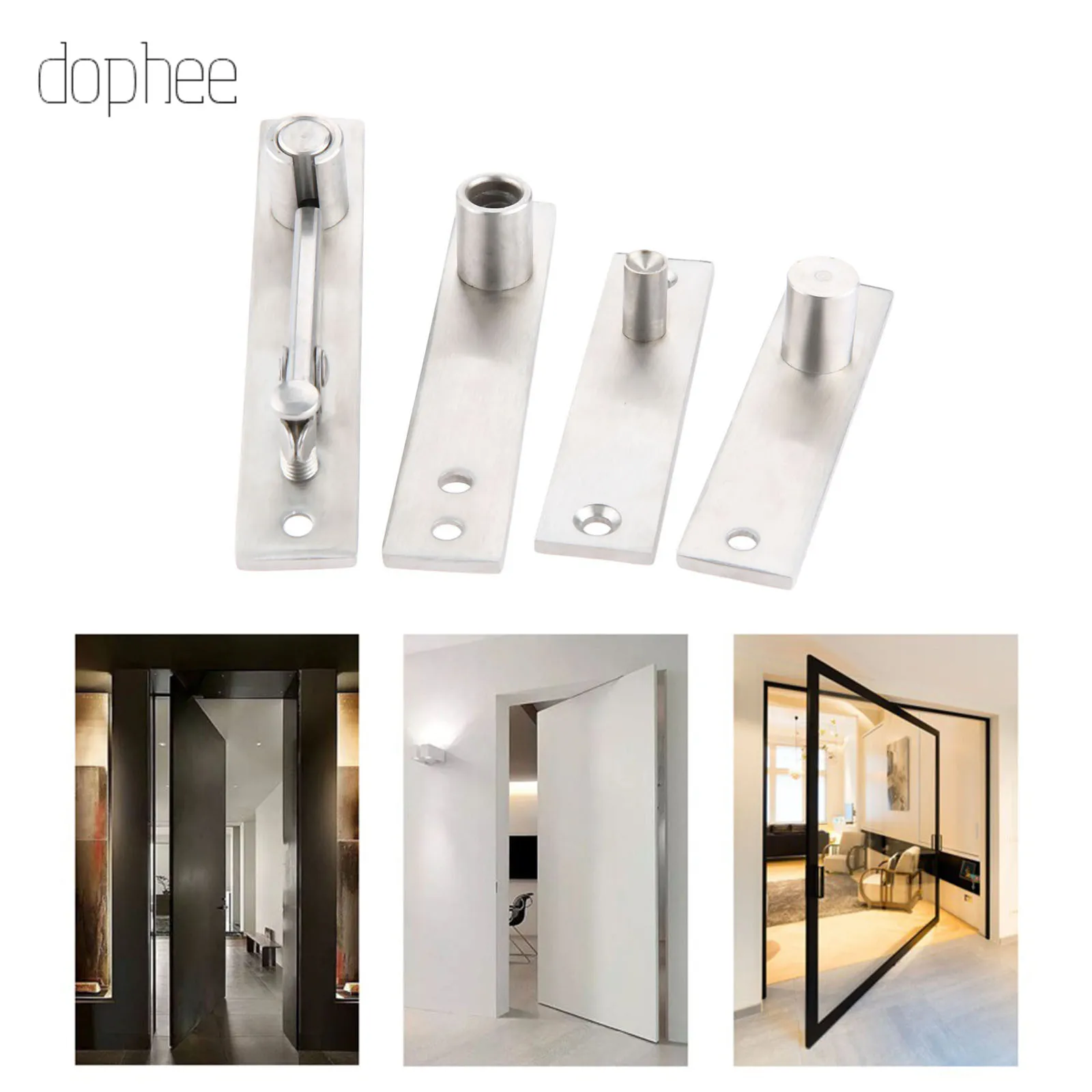 Dophee 1 компл. Шарнир поворотной двери Сверхмощный Поворотный шарнир для деревянных дверей вал из нержавеющей стали Murphy дверь Pivot Hing