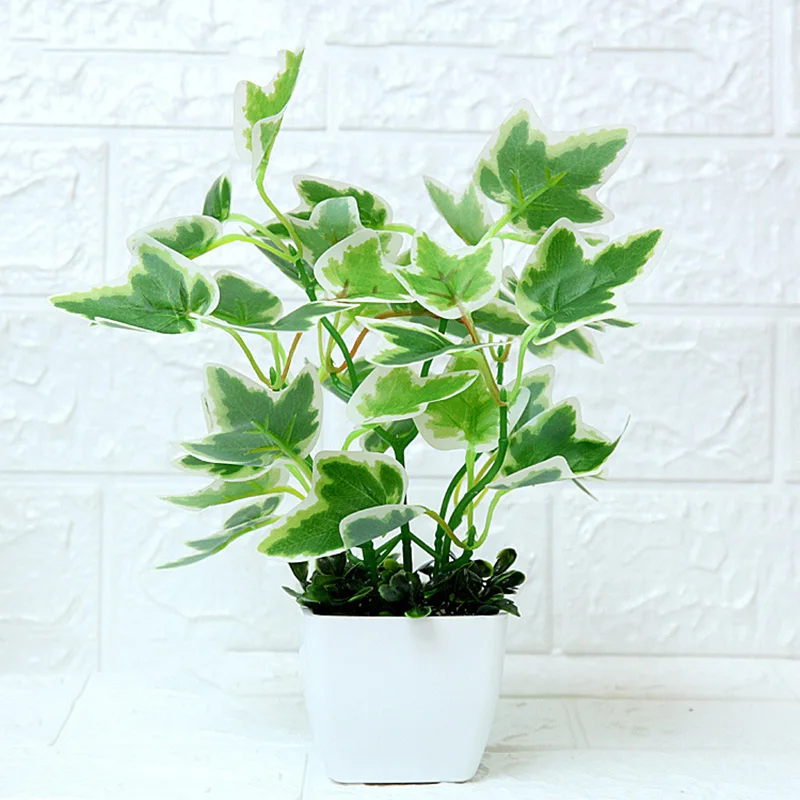 Artificial Plant Potted Table Display Mini Decoration Fake Plant Bonsai Home Living Room Indoor Green Planting Decoration