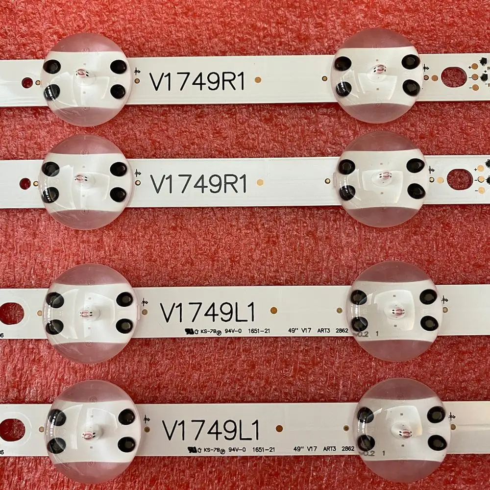 Партиями по 5 комплектов = 20 штук Светодиодный Подсветка полосы для LG 49UV340C 49UJ6525