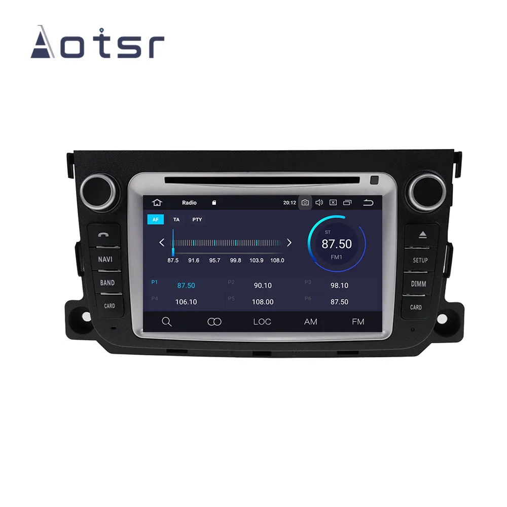 7 дюймов Android 9,0 ips gps навигации автомобиля радио плеер для Benz Smart 2010- мультимедийный плеер головное устройство ленты Регистраторы