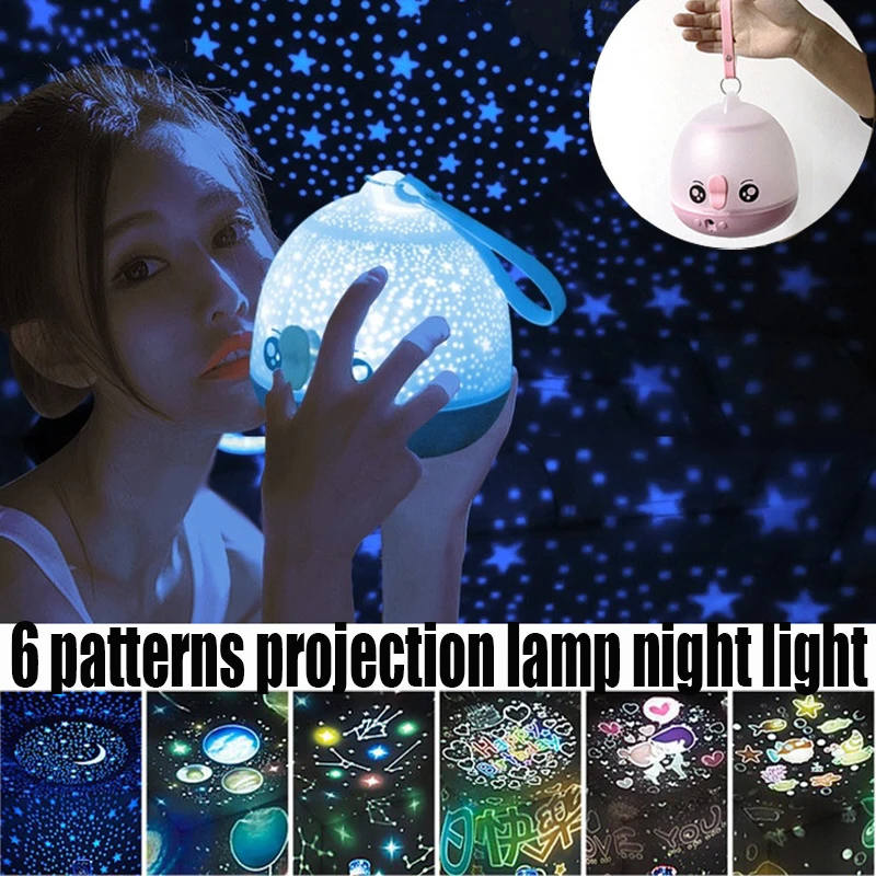 

Lucky Fish Romantic Rotating Star Projector Lamp Starry Remote Control Color Changing LED Dream Atmosphere Lamp Night Light Gift