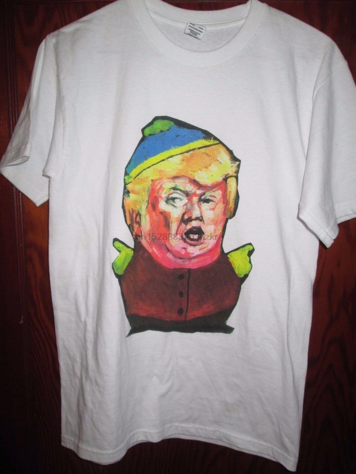 Футболка с рисунком Дональда Трампа как Эрик Картман белая футболка президент Sz S