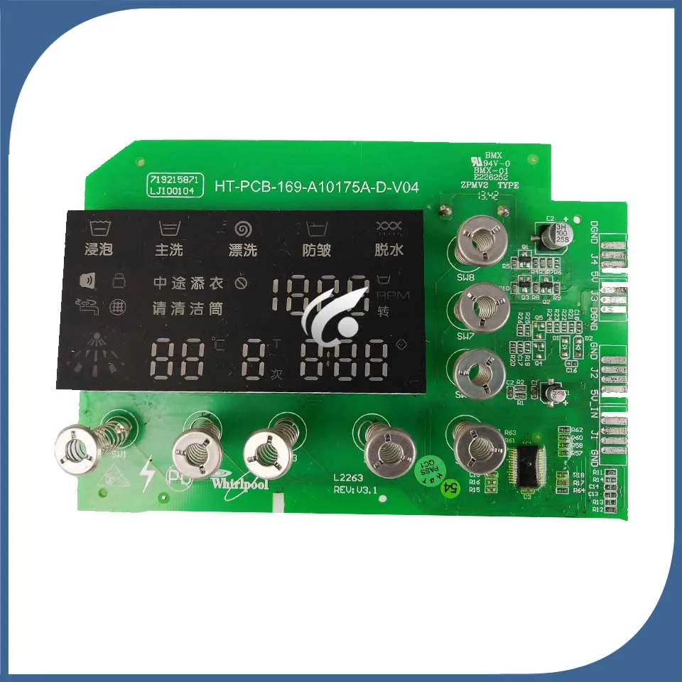 Для стиральной машины HT-PCB-169-A10175A-PC-V04 дисплей доска A10175A-D-V04 хорошей работы