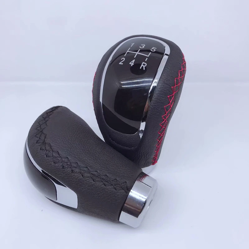 5 скоростей натуральная кожа автоматический ручной автомобиль грузовик ручка переключения передач рычаг переключения передач крышка