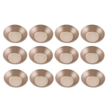

HOT 12 Packs Egg Tart Mold, Upgrade Bigger Size 3 x 0.9Inch, Cupcake Cake Muffin Mold Tin Pan Kitchen Baking Cooking Tools