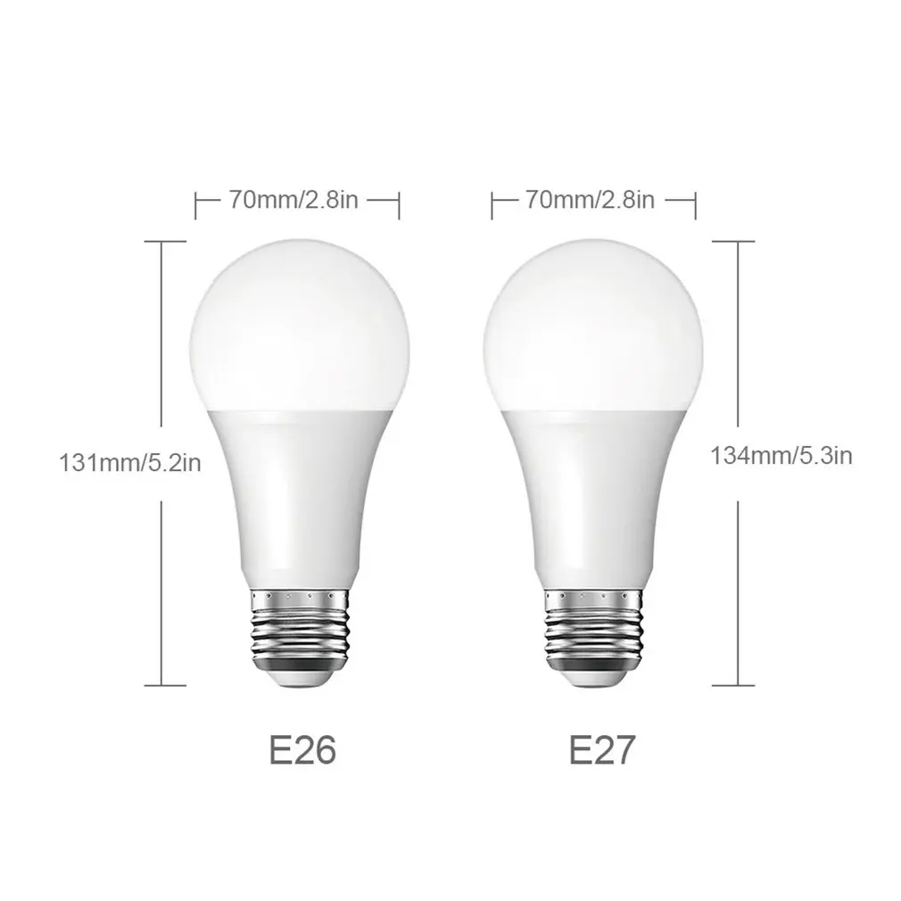 10 Вт WiFi умный светильник RGB холодный LED E27 E26 лампа накаливания совместима с Amazon Alexa