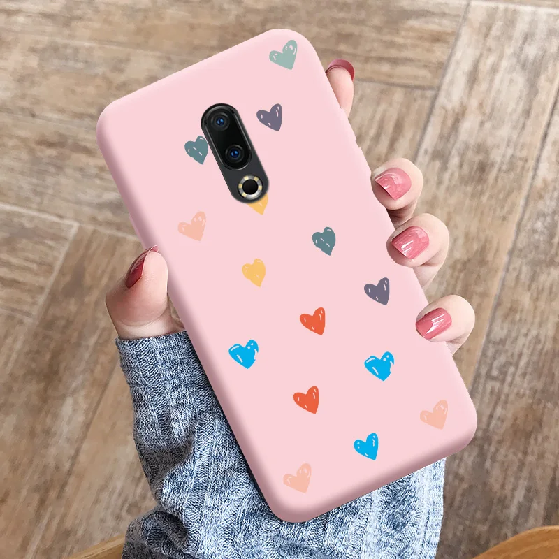 Love Shape TPU Soft Shell For Meizu 16 Case Personality Tide Shell For Meizu 16 Plus Case Cartoon Cute Trend Shell For Meizu 16 best meizu phone case Cases For Meizu