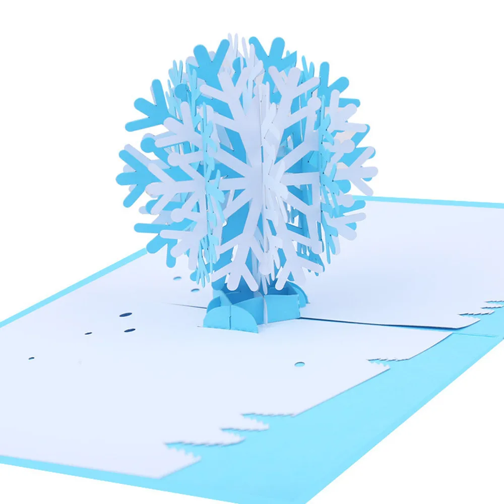 3D открытка-раскладушка поздравительные открытки с рождественской елкой рождественские украшения наклейки Лазерная резка Новогодние поздравительные открытки