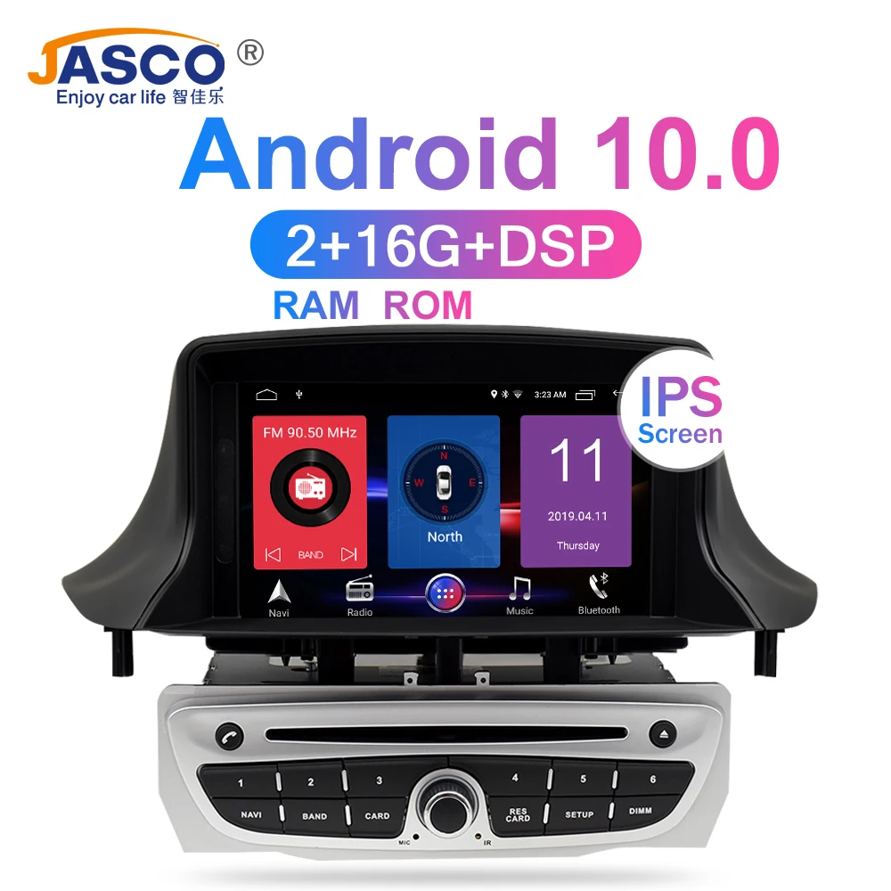 11 Android 10 0 автомобильный стерео DVD плеер GPS ГЛОНАСС навигация для Renault Megane 3 Fluence 4 Гб