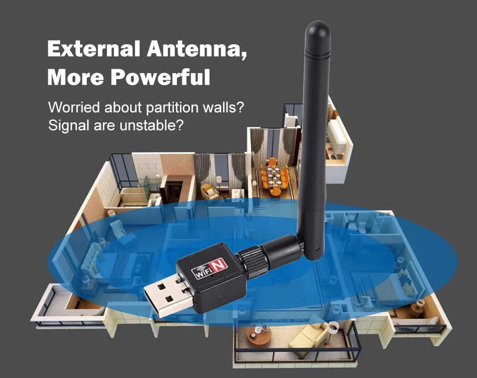 Usb wifi адаптер ethernet lan беспроводной 802.11n ноутбук ключ карта antena adaptador 2,4g 5 ГГц wi fi приемник wi-fi 5g Мини Мбит/с