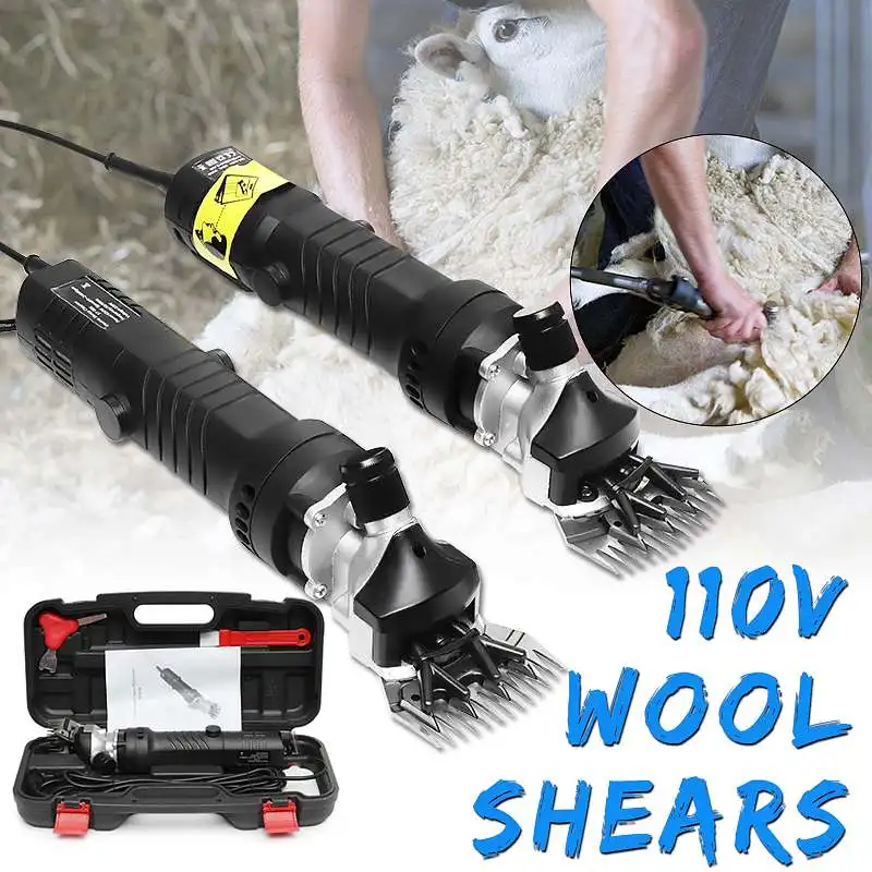 

850W 110V 6 Gears Speed Electric Sheep Goat Shearing Machine Clipper Farm Shears Cutter Wool scissor Cut Machine With Box