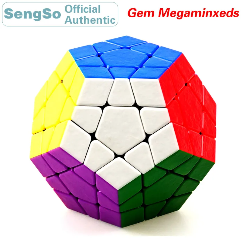 

ShengShou Gem 3x3x3 Megaminxeds Magic Cube SengSo 3x3 Dodecahedron Speed Puzzle Antistress Educational Toys For Children