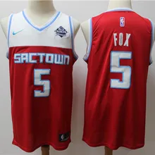 /20 City Edition A++ Sacra для мужчин и взрослых#5 De'Aaron Fox Jersey