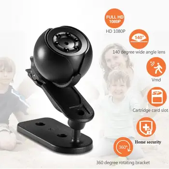 

SQ6 Mini Camera 1080P Sport DV Mini Infrared Night Vision Monitor Concealed Small Camera DV Video Recorder For Retail