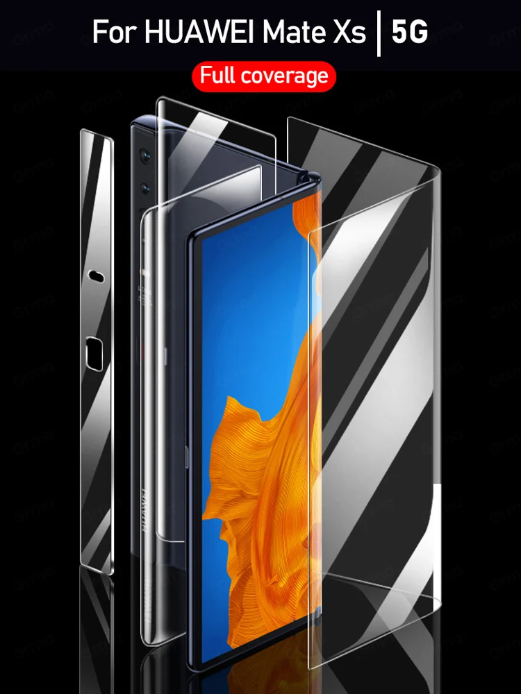 HD Full Cover Screen Protector for Huawei Mate X2 XS X Hydrogel Gel Protective Film Soft Lucent Anti Fingerprints No Glass | Мобильные