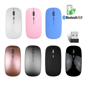 

Wireless Bluetooth 2.4Ghz Computer Mouse Silent PC Rechargeable Gaming Mause Ergonomic Mouse USB Optical Mice For Laptop PC