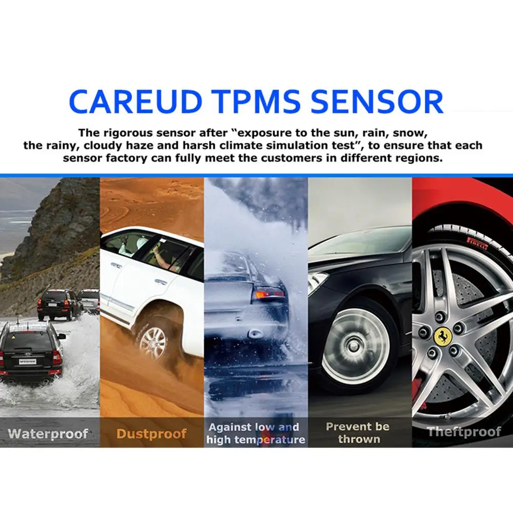 Ни один U903Z-WF внешний беспроводной TPMS автомобильная система контроля давления в шинах датчик температуры в шинах