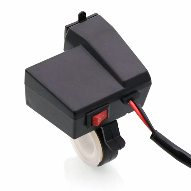 EAFC мотоциклетное двойное USB зарядное устройство 12 В 3.1A Moto 2.1A+ 1A 12 В до 5 В 15 Вт USB зарядное устройство с вольтметр светодиодный дисплей розетки