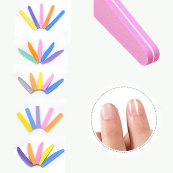 

10Pcs/lot Colorful Nail Files Double-sided Washable Manicure Pedicure Sanding File Block Nail Polishing Strong Thick Nail Buffer