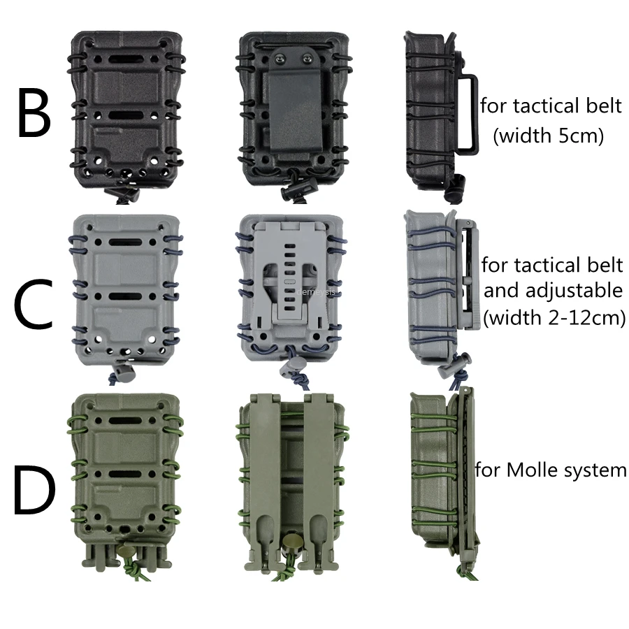 

Military Airsoft Shooting Mag Pouches 7.62mm Tactical Pistol Molle Magazine Pouches Hunting Belt Rifle Pouches Carrier