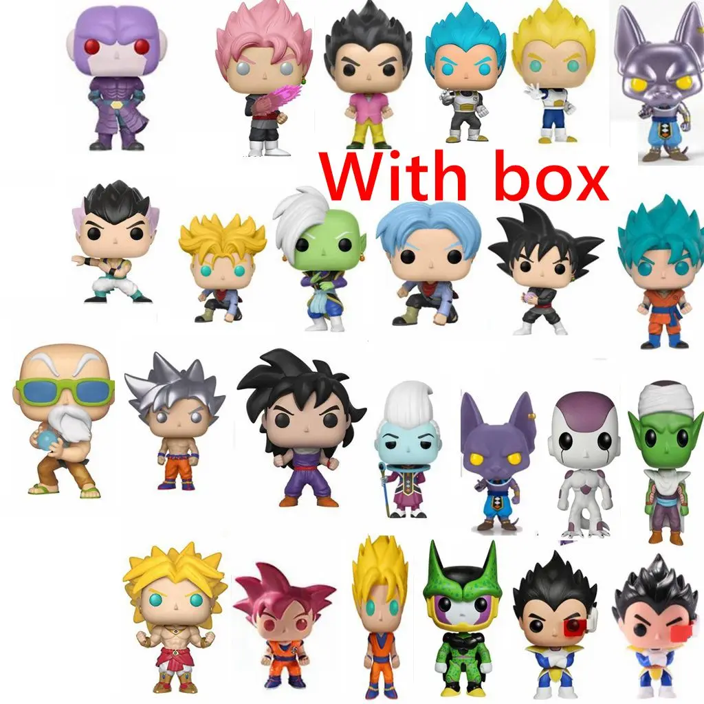 Экшн-фигурки FUNKO pop из аниме Дракон балз SUPER SAIYAN 3 GOKU VEGITO BROLY MAJIN VEGETA виниловые