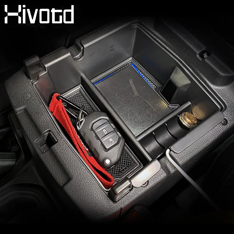 Hivotd для Jeep Wrangler Rubicon JL 2018 2019 центральный автомобильный подлокотник хранения