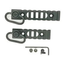 Тактическая Охотничья винтовка Keymod Picatinny Weaver рельсовые секции 6/8 Слоты крепление база с QD Слинг поворотный адаптер-ключ