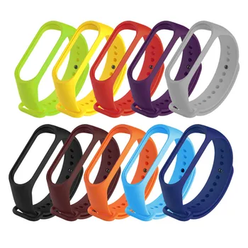 

10pcs Soft TPE Silicone Replacement Wristband Wrist Strap For Xiaomi Mi Band 4
