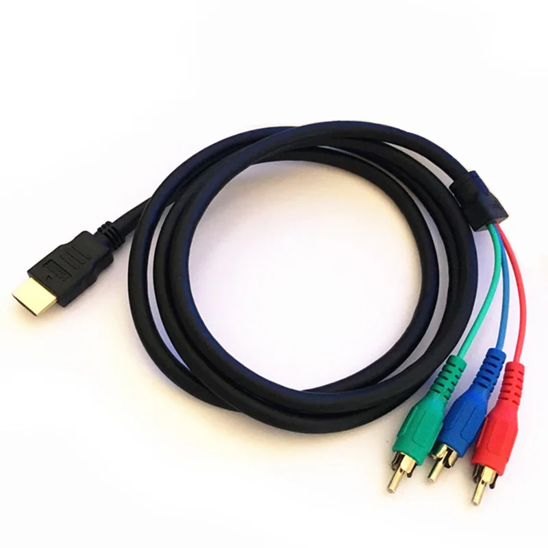 HDMI штекер 3 RCA Женский Видео Аудио av кабель 5 футов/1 м конвертер адаптер для 1080P HDTV