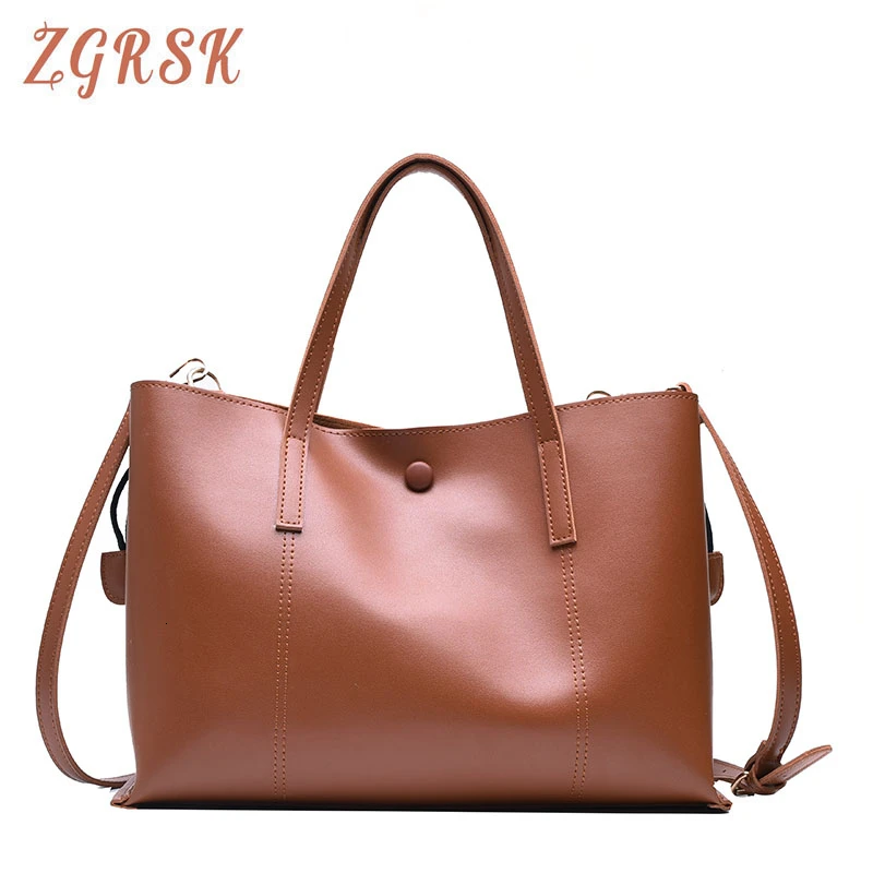 

Female Single Shoulder Bags For Women Casual Tote Bags Ladies Pu Leather Large Capacity Handbags And Purses Female Handbag