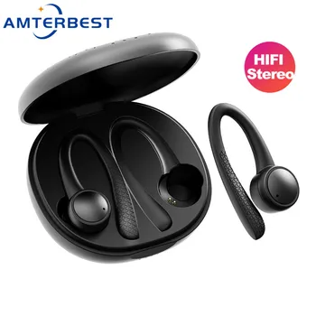 

AMTERBEST T7 Pro TWS Wireless Bluetooth Earphone HiFi Stereo Headphones Sports Headset Earbuds with Charging Box for SmartPhones