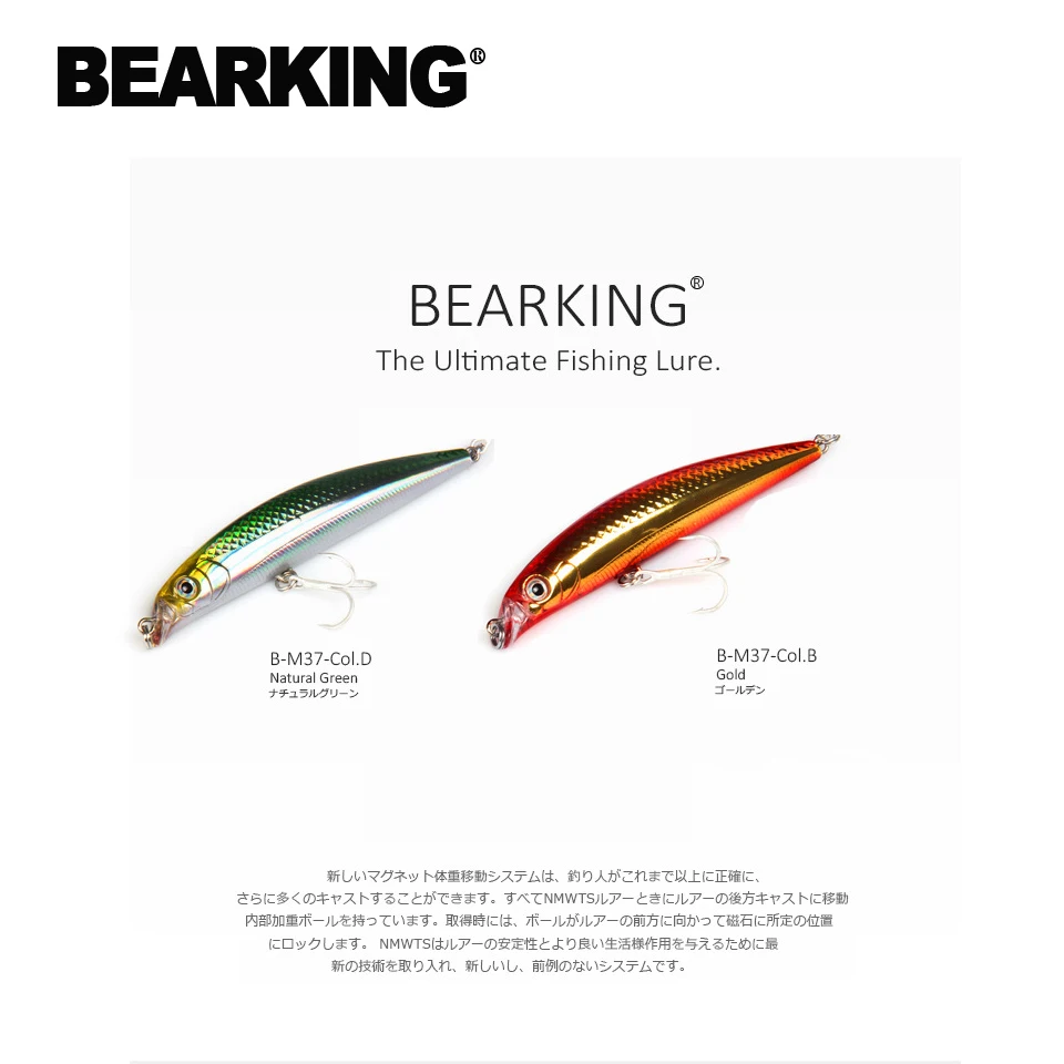 Самая популярная модель bearking розничная продажа рыболовные приманки плавающий